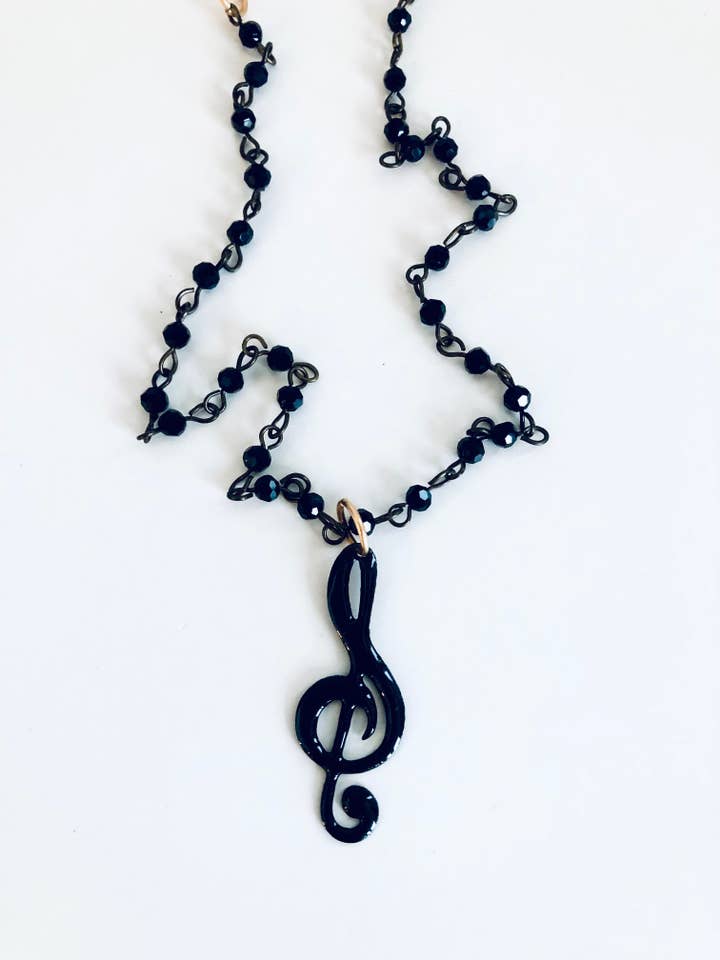 Collar La música es la vida misma para venta al por mayor de Michelle DaRin Jewelry