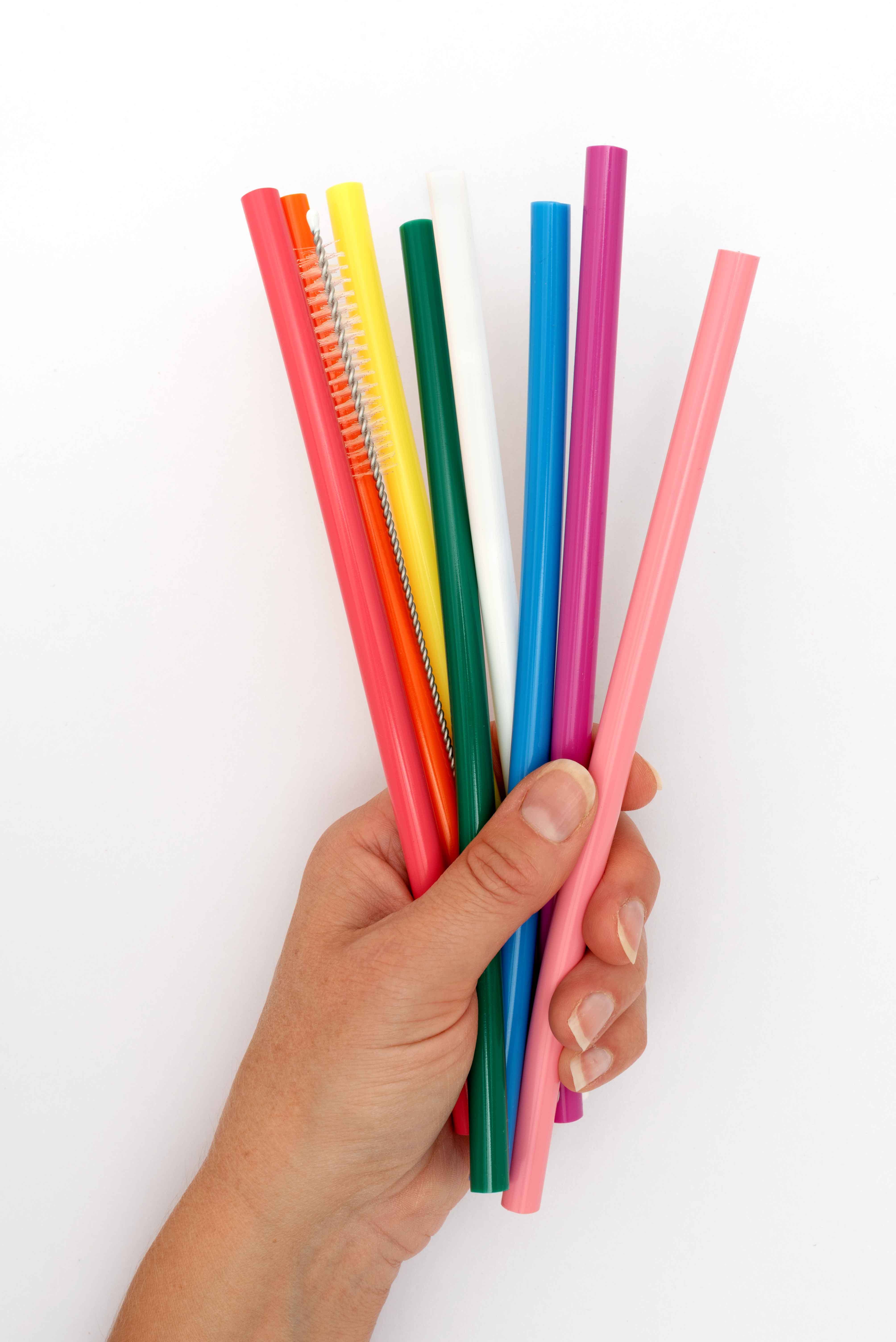 The Silicone Straw Company - Wholesale Drinking Straw - Eco-friendly Reusable Silicone Straws (8 Pack)4