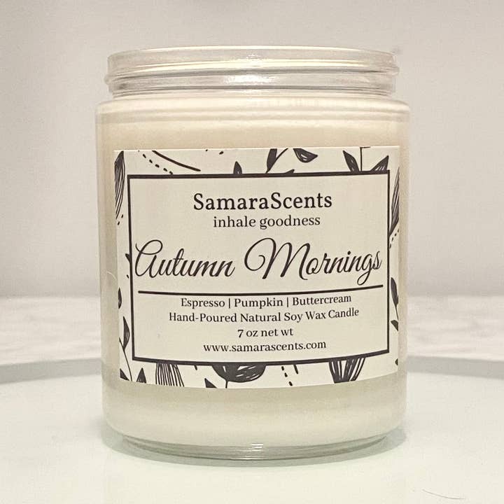 Herbstmorgens Soja-Wachskerze für den Großhandel von SamaraScents