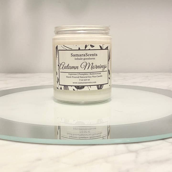 Automne Matins Bougie en cire de soja pour la vente par SamaraScents