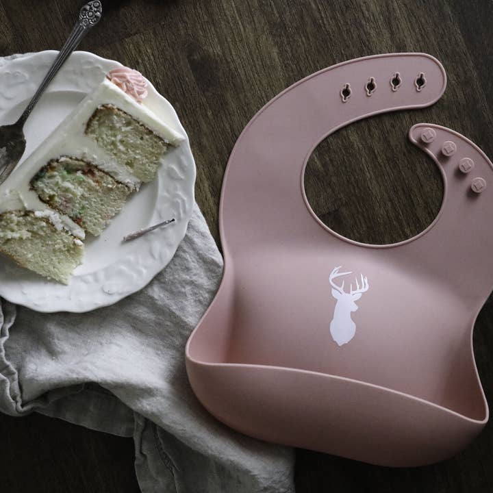 Little Knight - Wholesale Bib - Baby - Pink Deer Silhouette Bib7