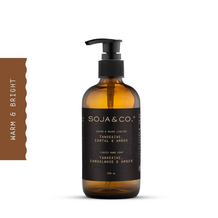 Savon à mains | Tangerine, Bois de santal et Ambre pour la vente par SOJA&CO.®