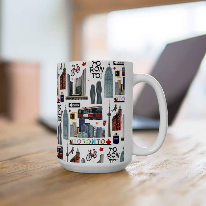 simply blessed shy - Wholesale Coffee Mug - Toronto Pattern mug2