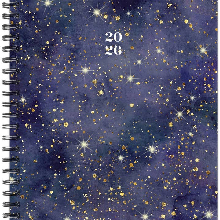 Starry Night 2026 6.5" x 8.5" Weekly Monthly Softcover Planner for wholesale by Willow Creek Press & Gifts