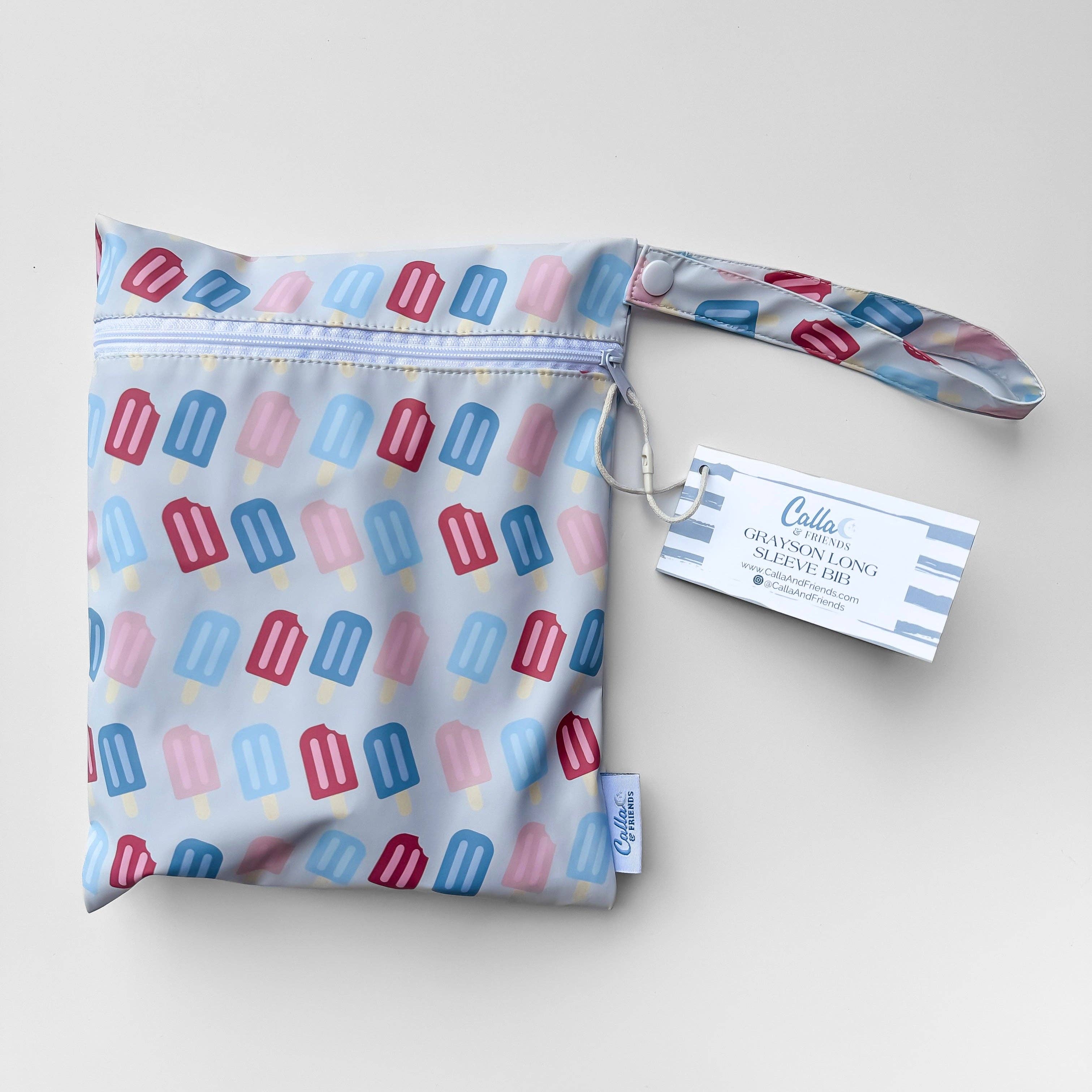 Calla & Friends - Wholesale Bib - Baby - The Grayson Long Sleeve Bib - Popsicles4