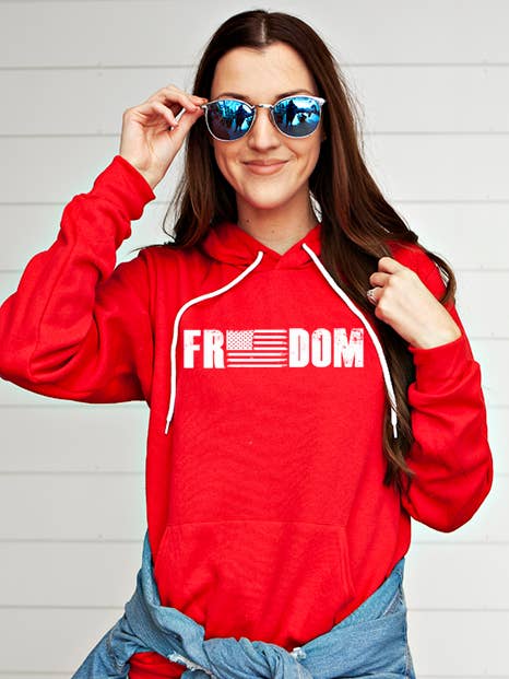 Freedom Hoodie for wholesale by Wildberry Waves