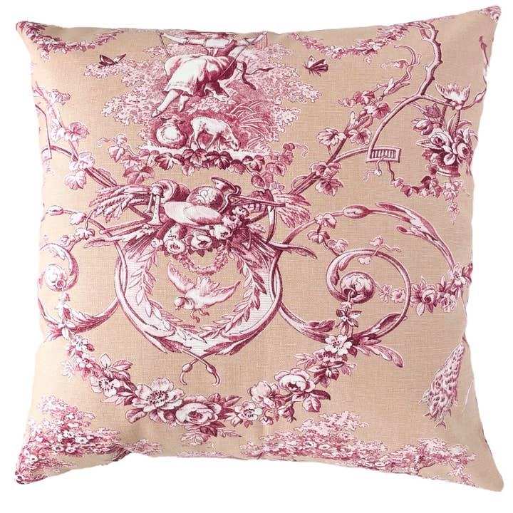 Fodera per cuscino Ludivine rosa cipria per la vendita all'ingrosso da parte di Inspiration Cosy