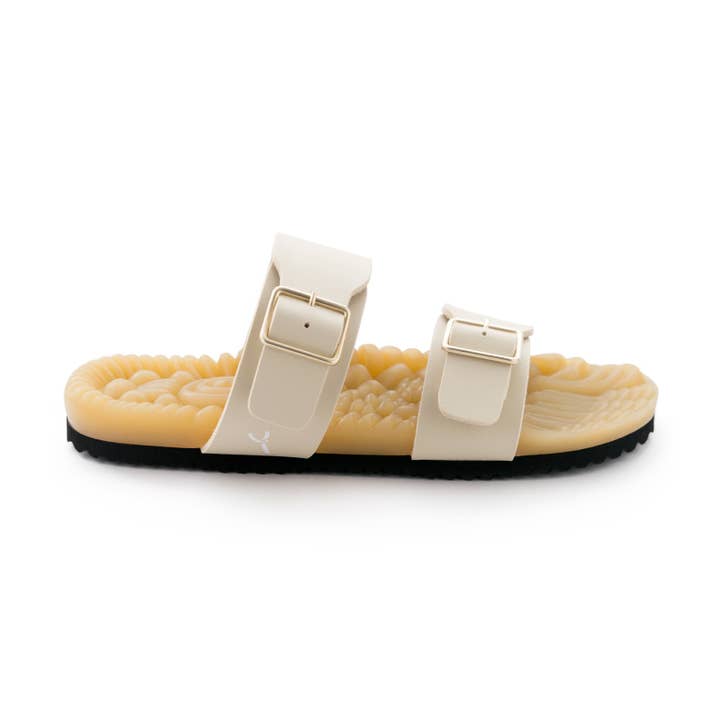 Calzame – wholesale Sandals – Women's – YS Slipper Reflexology Vegan Sandal Beige