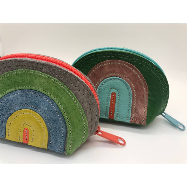 Vicki Jean Leather Design Co. - Wholesale Pouch - Women's - Rainbow Leather Appliqué DJ Pouch1