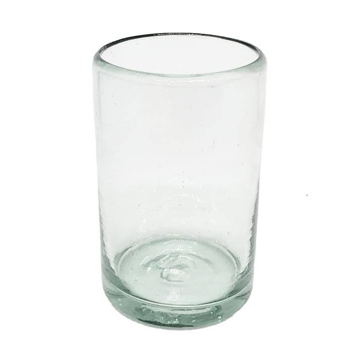 Mexican Recycled Clear 9 oz Juice Glasses for wholesale by MexHandcraft