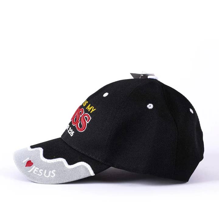 Swanson Christian Products - Wholesale Baseball Cap - Unisex - Hat - Black - Jesus Is My Boss1