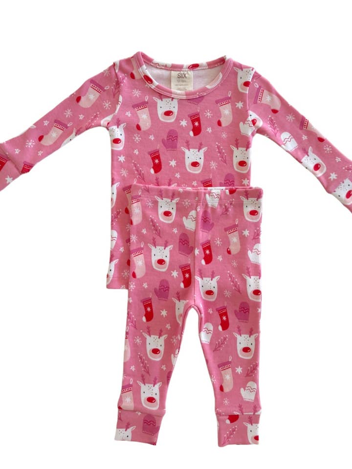 Set de 2 piezas Reindeer Pink/Organic para venta al por mayor de SIIX Collection