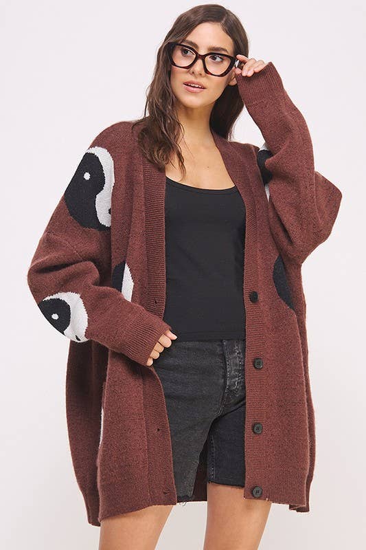 JADE BY JANE - Wholesale Cardigan - Women's - PLUS SIZE OVER SIZED YIN YANG CARDIGAN1