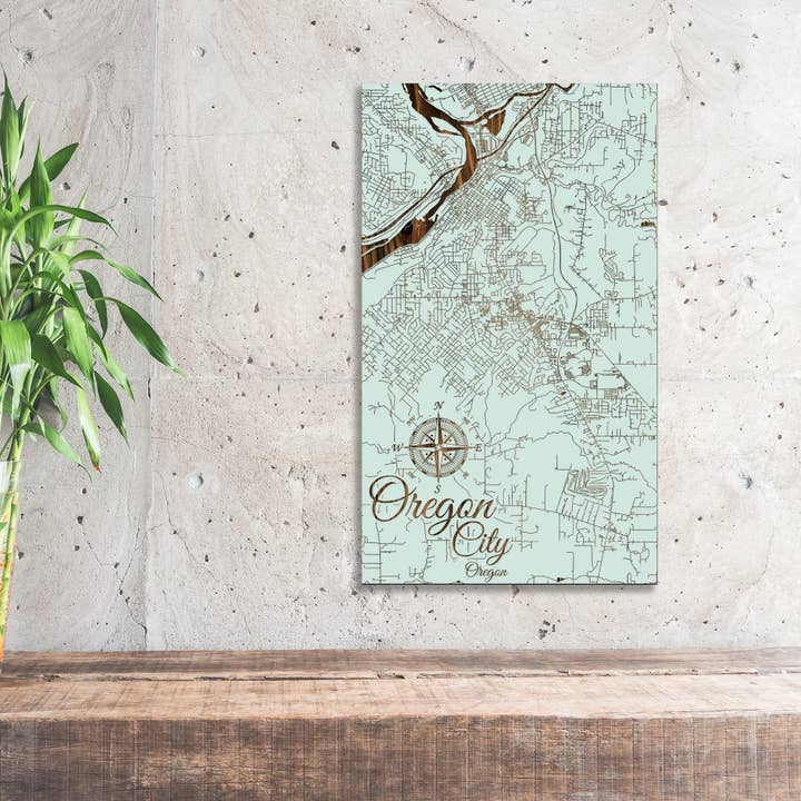Oregon: Oregon City Street Map for wholesale by Fire & Pine