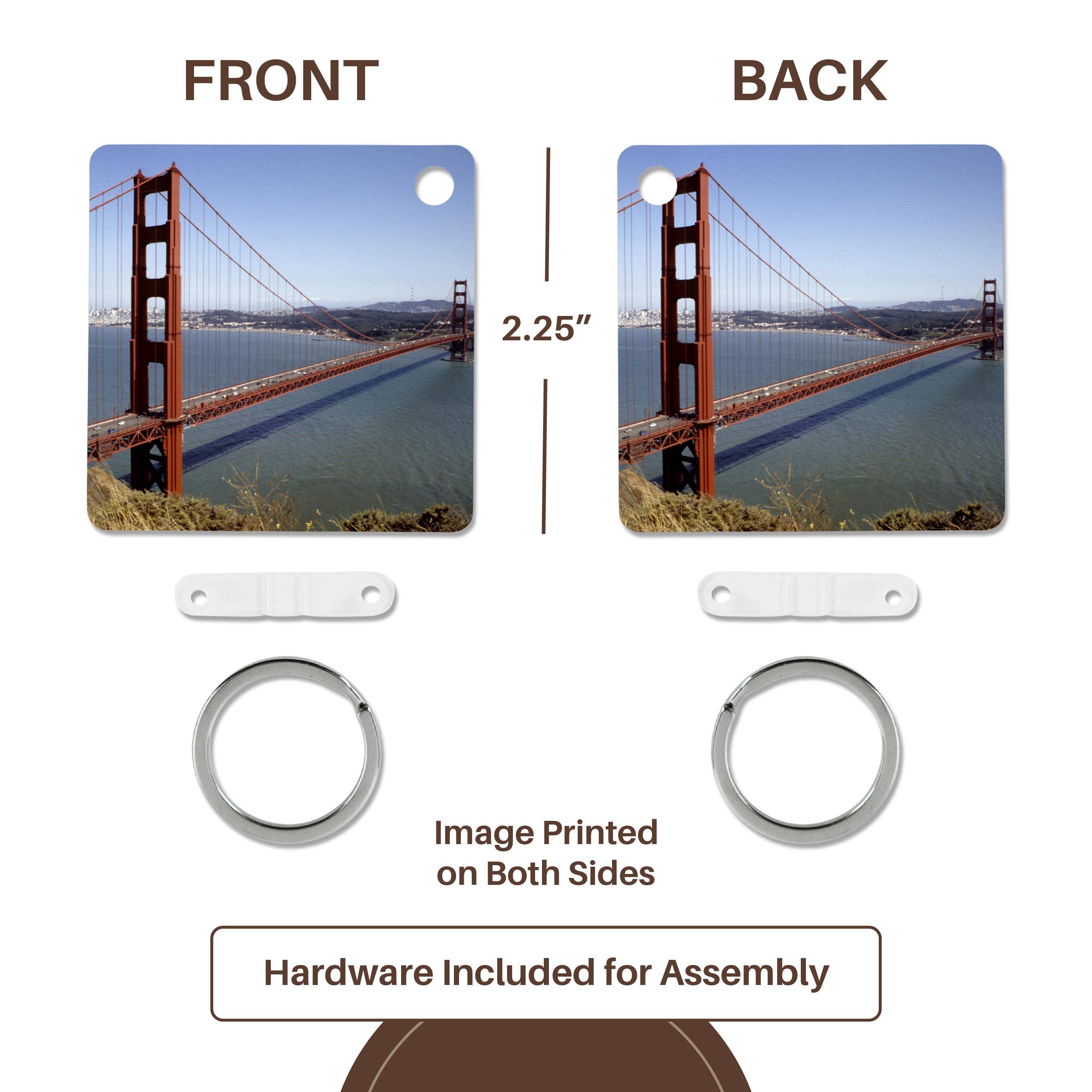 3dRose - Wholesale Keychain - Unisex - 3dRose, California, San Francisco. Golden Gate Bridge - US05 BBA0085 - Bill Bachmann, Key Chain4