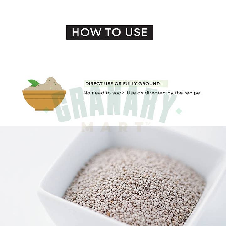 Granary Mart - Wholesale Plant Seeds - NATURAL WHITE CHIA SEEDS3