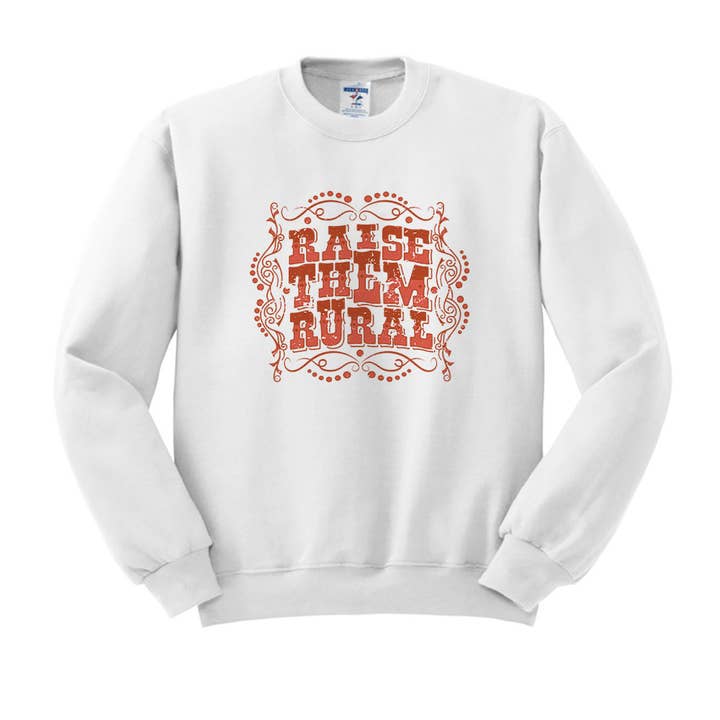 Untamed Country - Wholesale Graphic Sweatshirt - Women's - Raise Them Rural Crewneck Sweatshirt 5