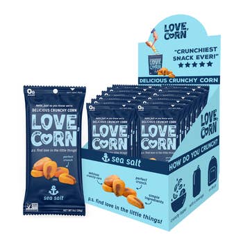 Love Corn Roasted Corn Snack, Sea Salt