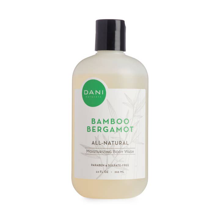 Bamboo Bergamot Body Wash 12oz for wholesale by DANI Naturals