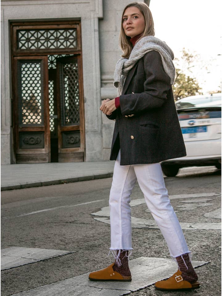 GENUINS - Wholesale Mules - Women's - IZAR VELOUR CAMEL