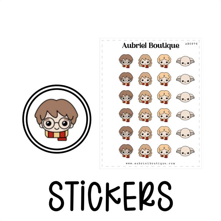 WIZARD, planlægger klistermærker — AB0976 for engroshandel hos AubrielBoutique