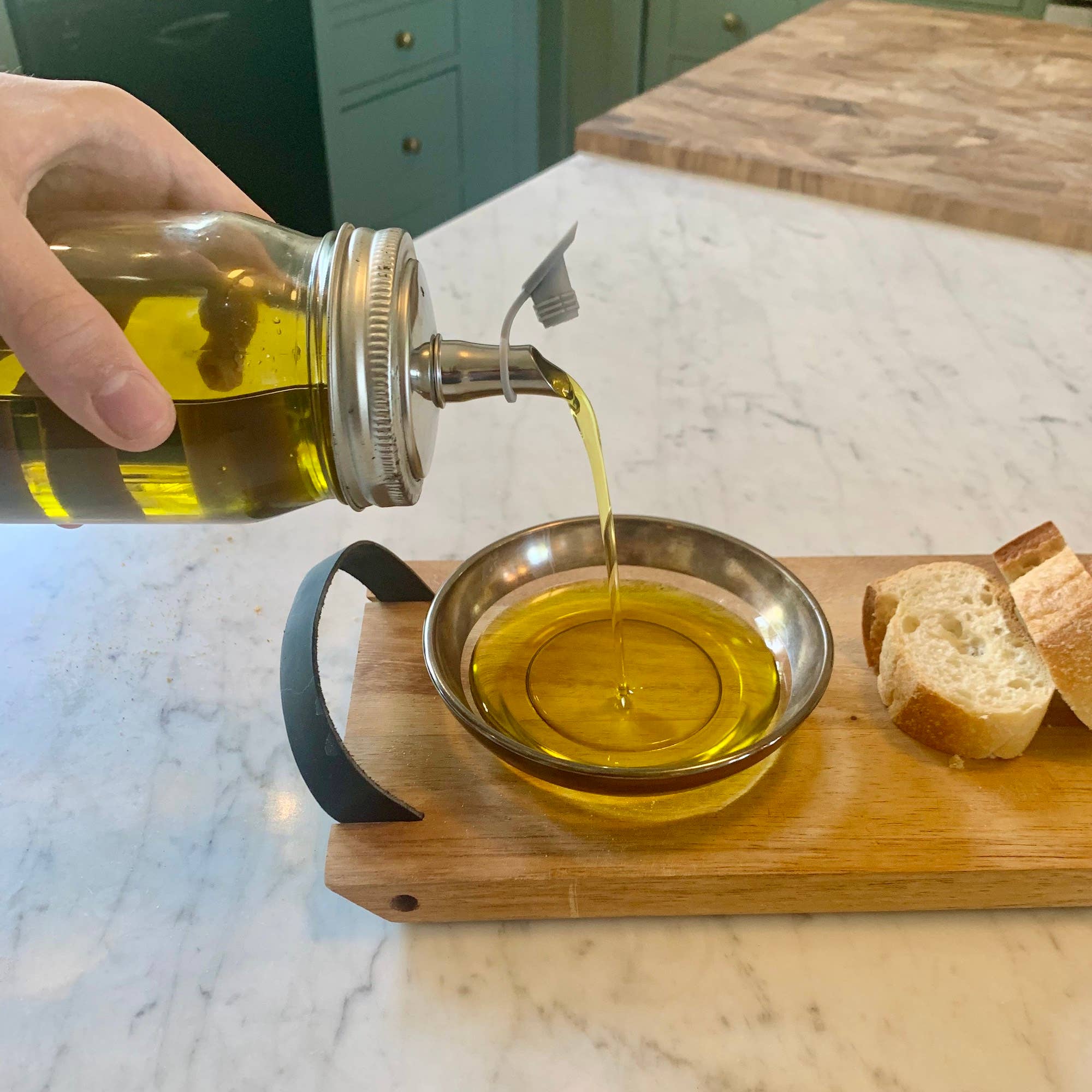 Fox Run Brands - Wholesale Dispenser voor olie/azijn - Jarware Oil Cruet-deksel voor Mason Jar met normale mond2