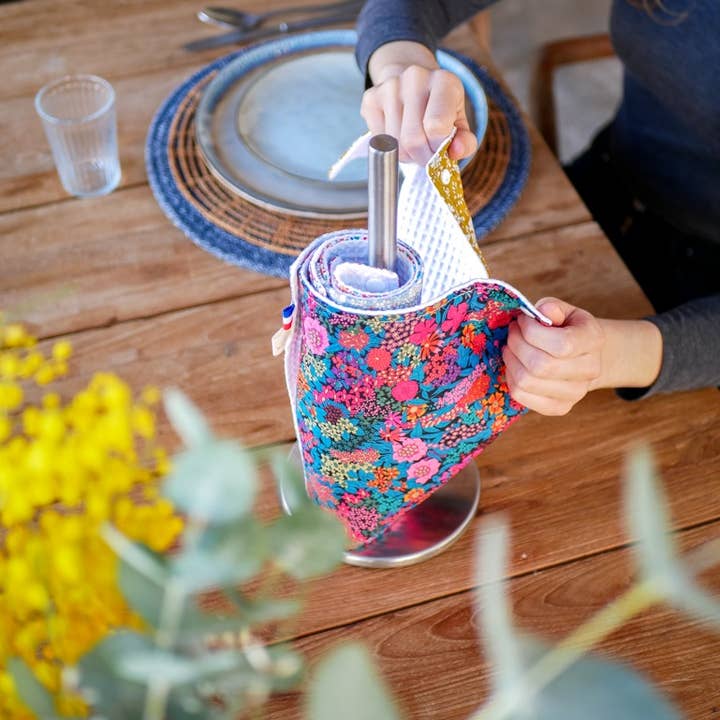 Trinquette Atelier - Wholesale Dishcloth - Washable and reusable paper towel roll - 5 sheets4