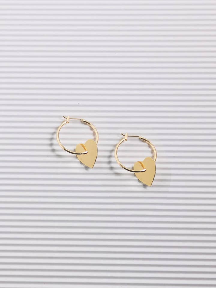 Herz Creolen Ohrringe für den Großhandel von HELMUT PARIS