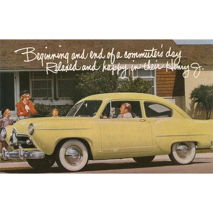 Carte postale KE-51 Henry J Berline pour la vente par Found Image Press