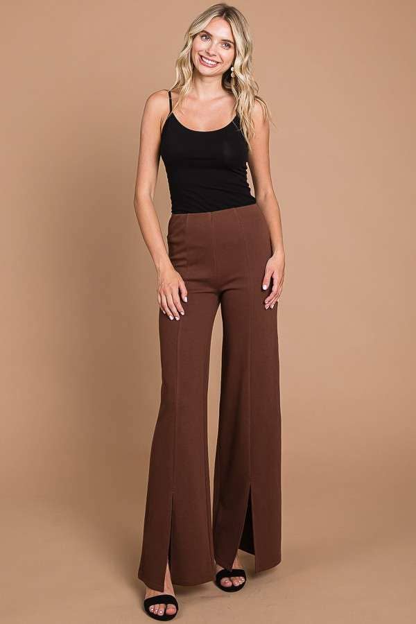 Culture Code – Engroshandel Bukser - Dame – CJP1810 - HØJTALJEDE BUKSER MED SLIDS FORAN8