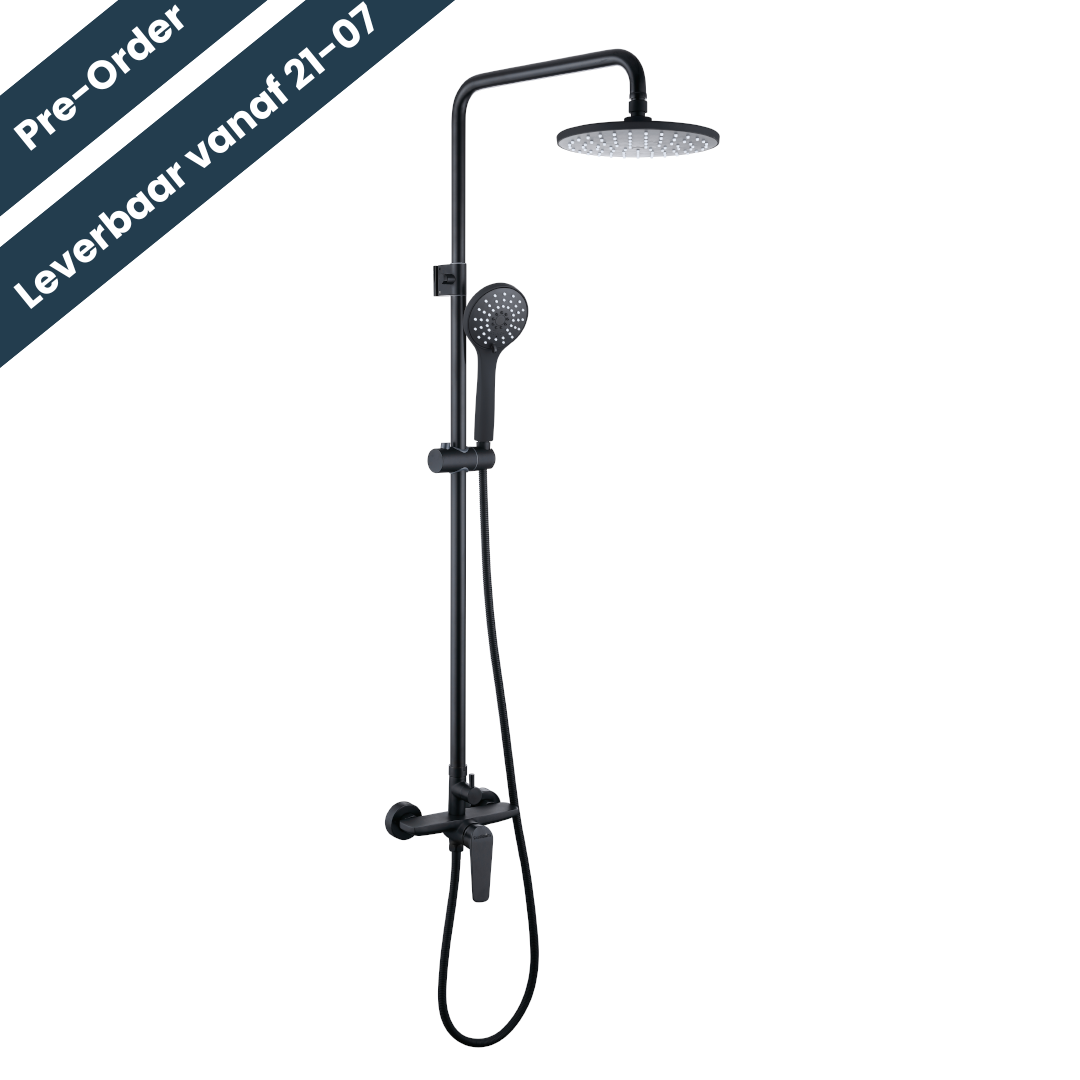 EcoRain - Wholesale Shower Head - Jamie Rain Shower Set - Black1