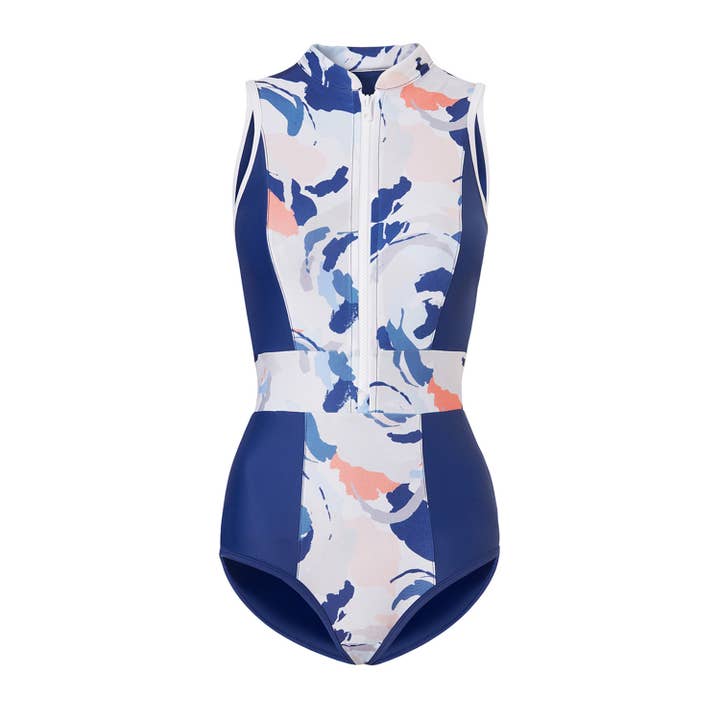 Blue Belize Mamba • Tank Suit • ECONYL® • OEKO-TEX® certified for wholesale on Faire