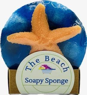 Ideal Soaps - Wholesale Bath Pouf/Sponge - Soapy Sponge Beach7