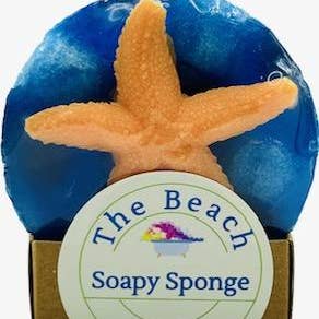 Ideal Soaps - Wholesale Bath Pouf/Sponge - Soapy Sponge Beach7