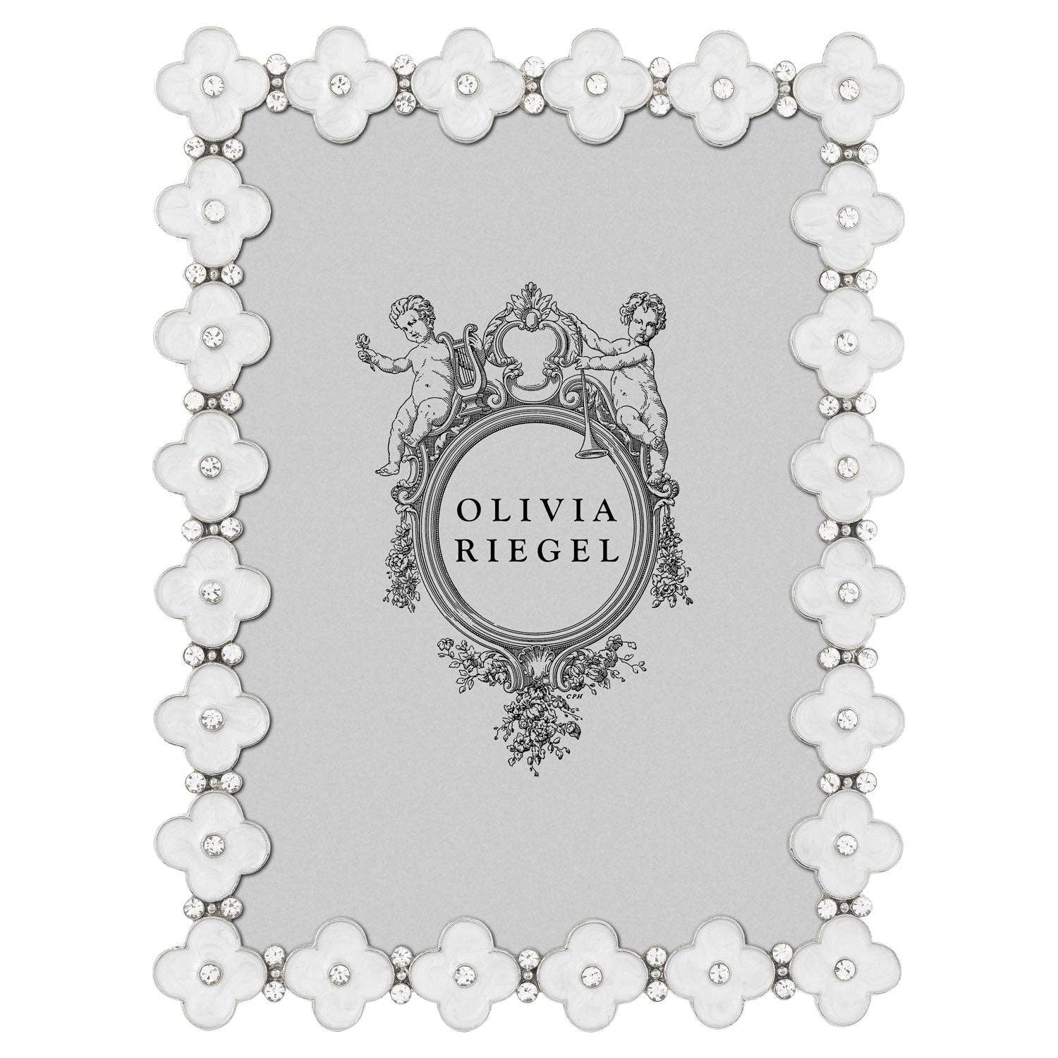 White Enamel Clover Frame | Photo Frame | Picture Frame | for wholesale on Faire4