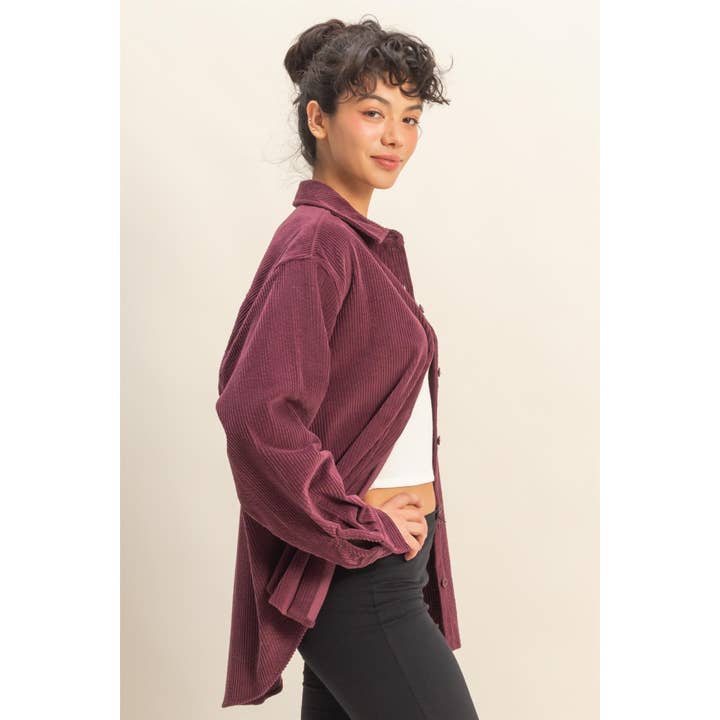 HYFVE – Großhandel Hemd mit Button-down-Kragen – Damen – Zeitgemäßes Cordhemd mit entspannter Passform11