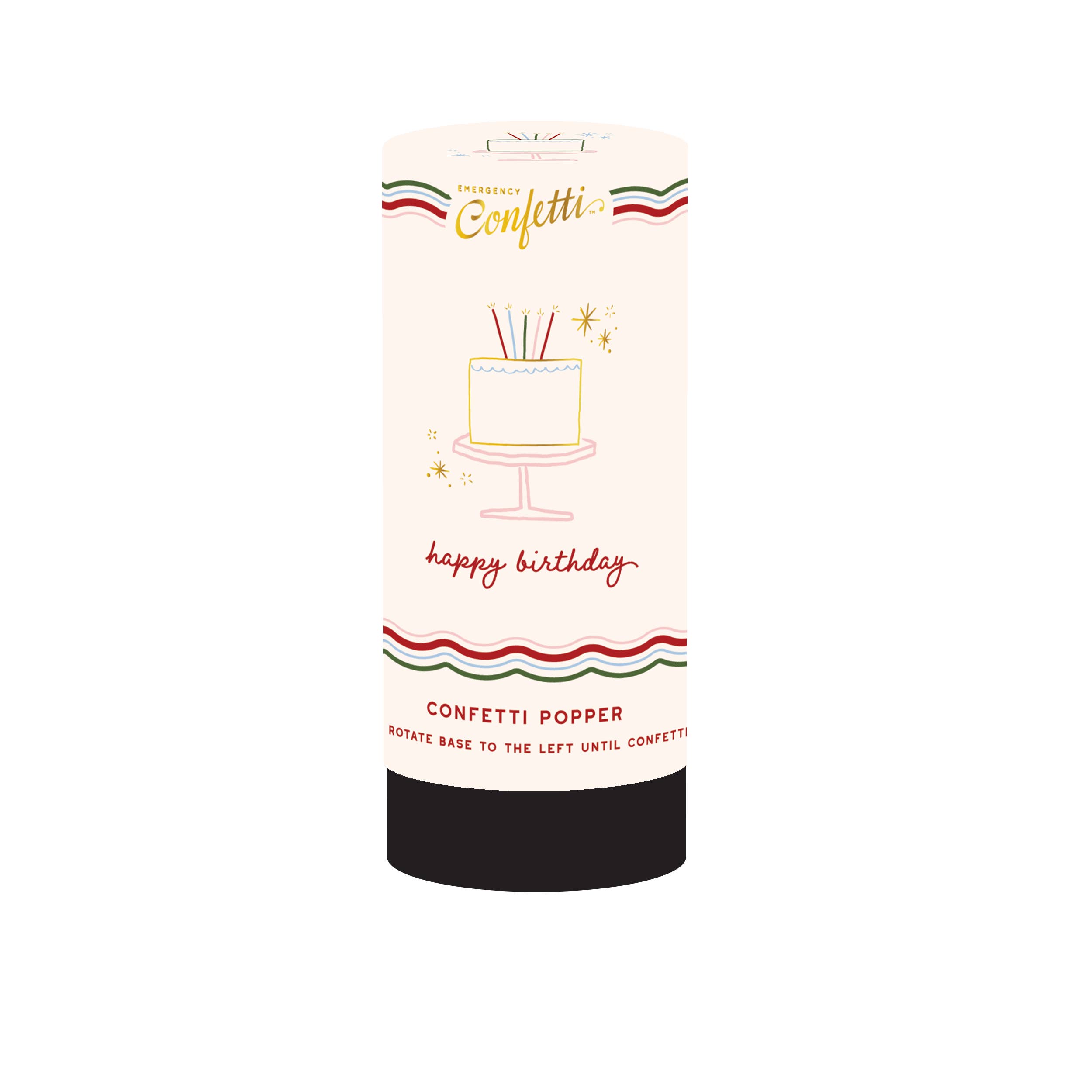 Emergency Confetti - Wholesale Confetti - Happy Birthday Icon Confetti Popper