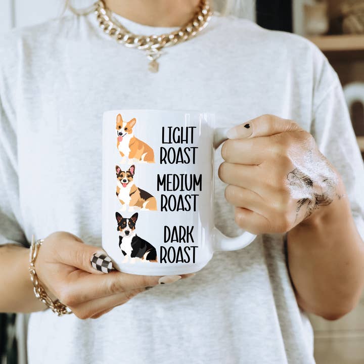 Ace the Pitmatian Co - Wholesale Coffee Mug - Corgi Coffee Roast Mug1