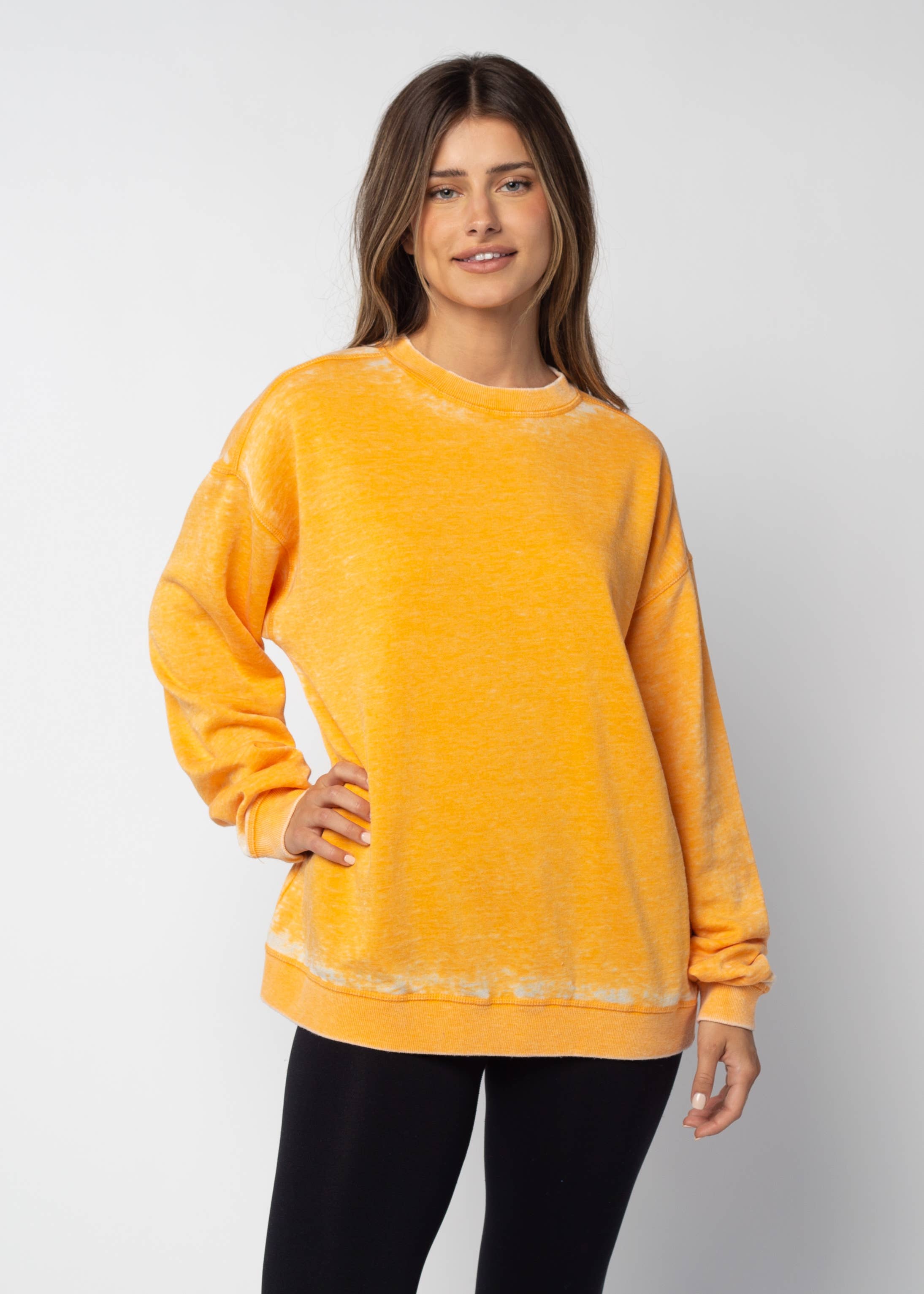 chicka-d - Wholesale Sweatshirt - Dames - Burnout Crewneck Pullover in alle kleuren5