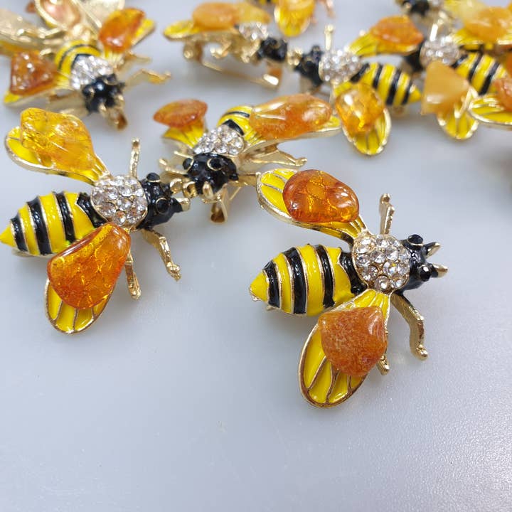 AmberLithuania - Venta al por mayor Broches - Broche de abeja con ámbar10