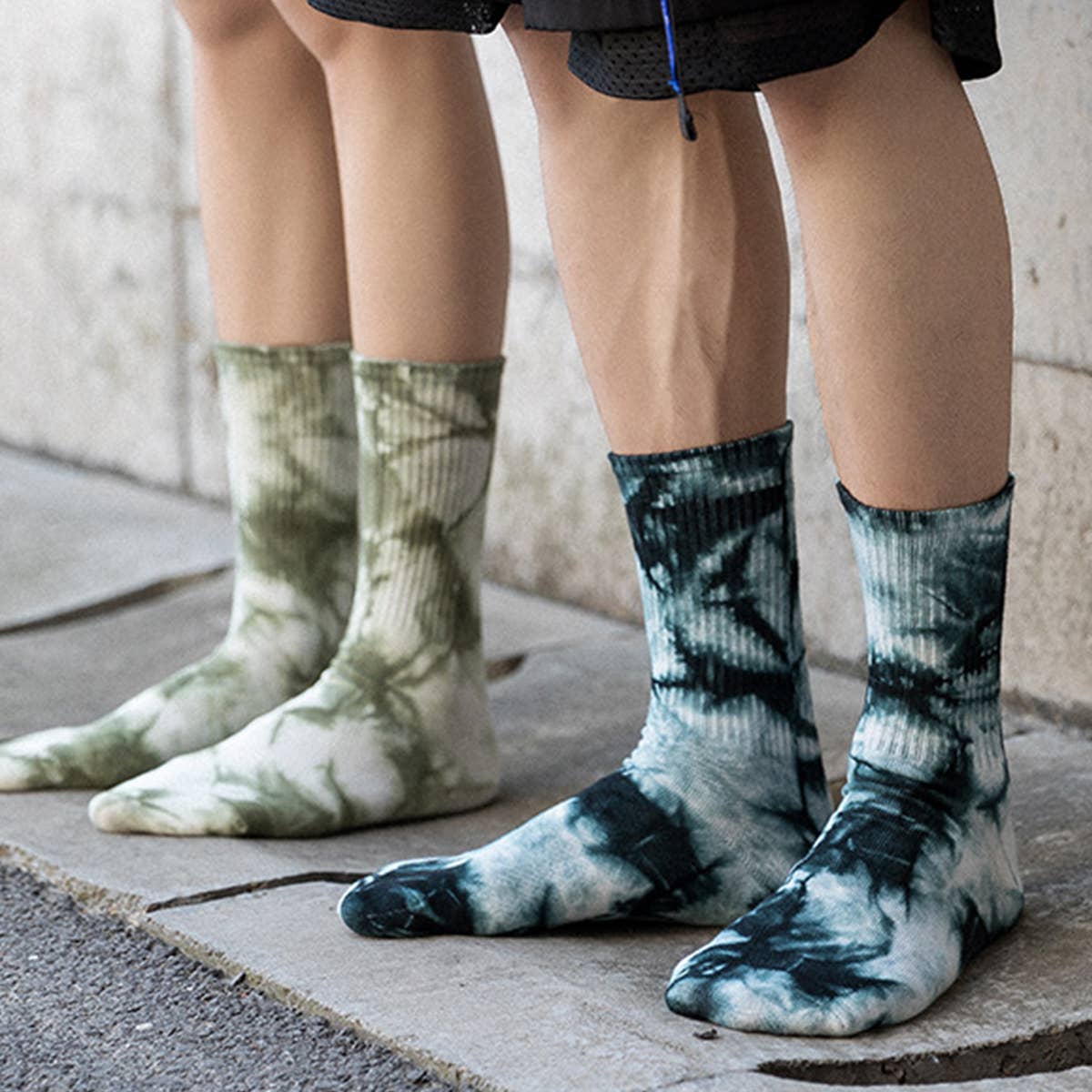 ACCITY - Wholesale Socks - Unisex - TIE-DYED HIP-HOP SPORTS SOCKS_CWMS02517