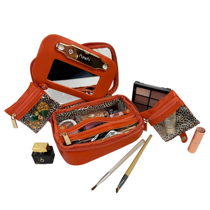 LITTMINI • Lighted Mirror Case • Sunset Orange for wholesale on Faire2