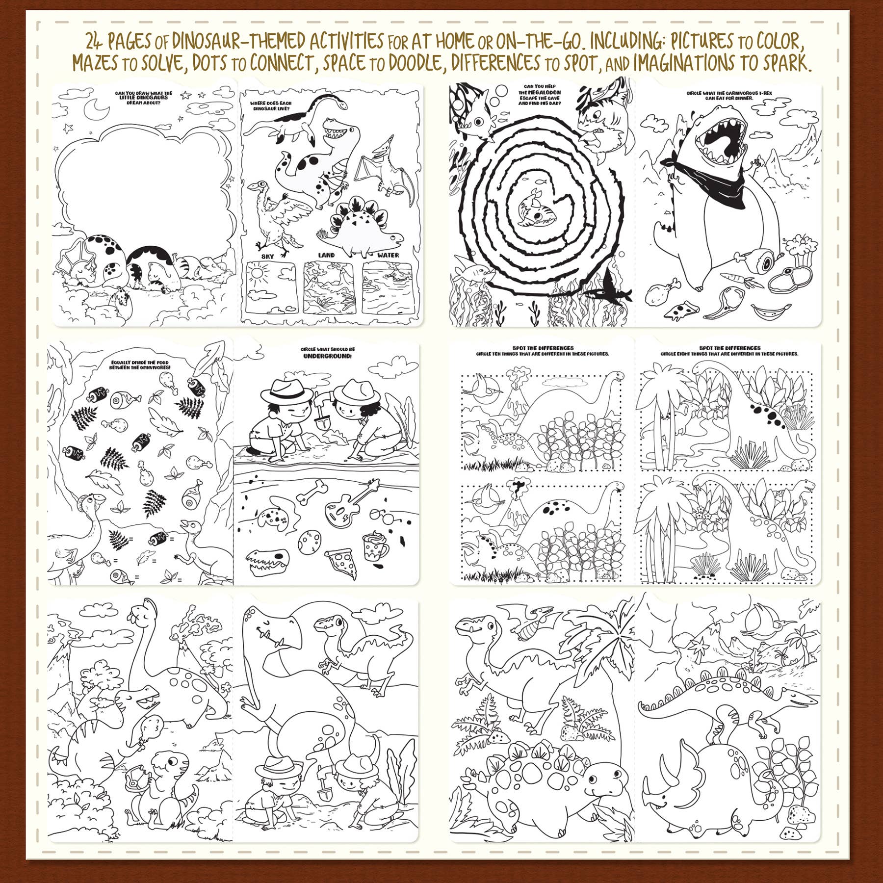 The Piggy Story - Wholesale Coloring & Activity Book - Kids & Baby - Little Book of Big Fun Activity Book | Dinosaur World2