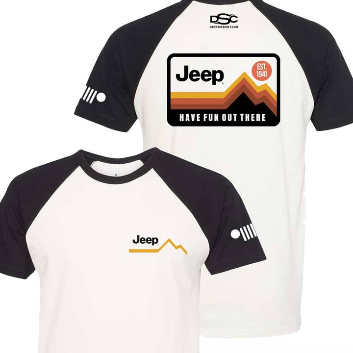 Mens Jeep® Have Fun Out There T-Shirt - Black / Natural for wholesale on Faire