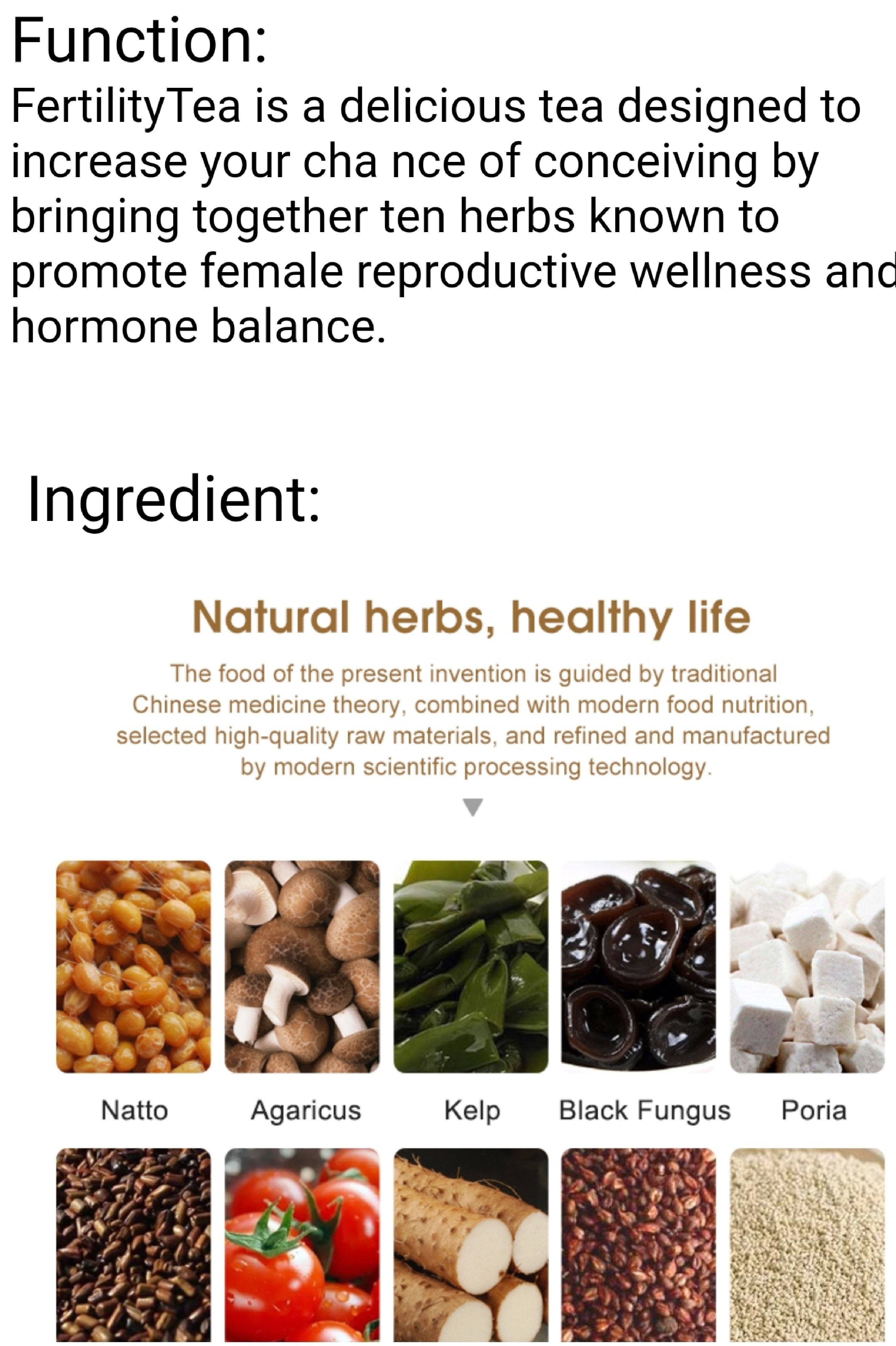 Queen Esther's Essentials - Wholesale Nursing Tea - Maternity - Preconception / Fertility /Womb Tea 50 Bags/ Organic6