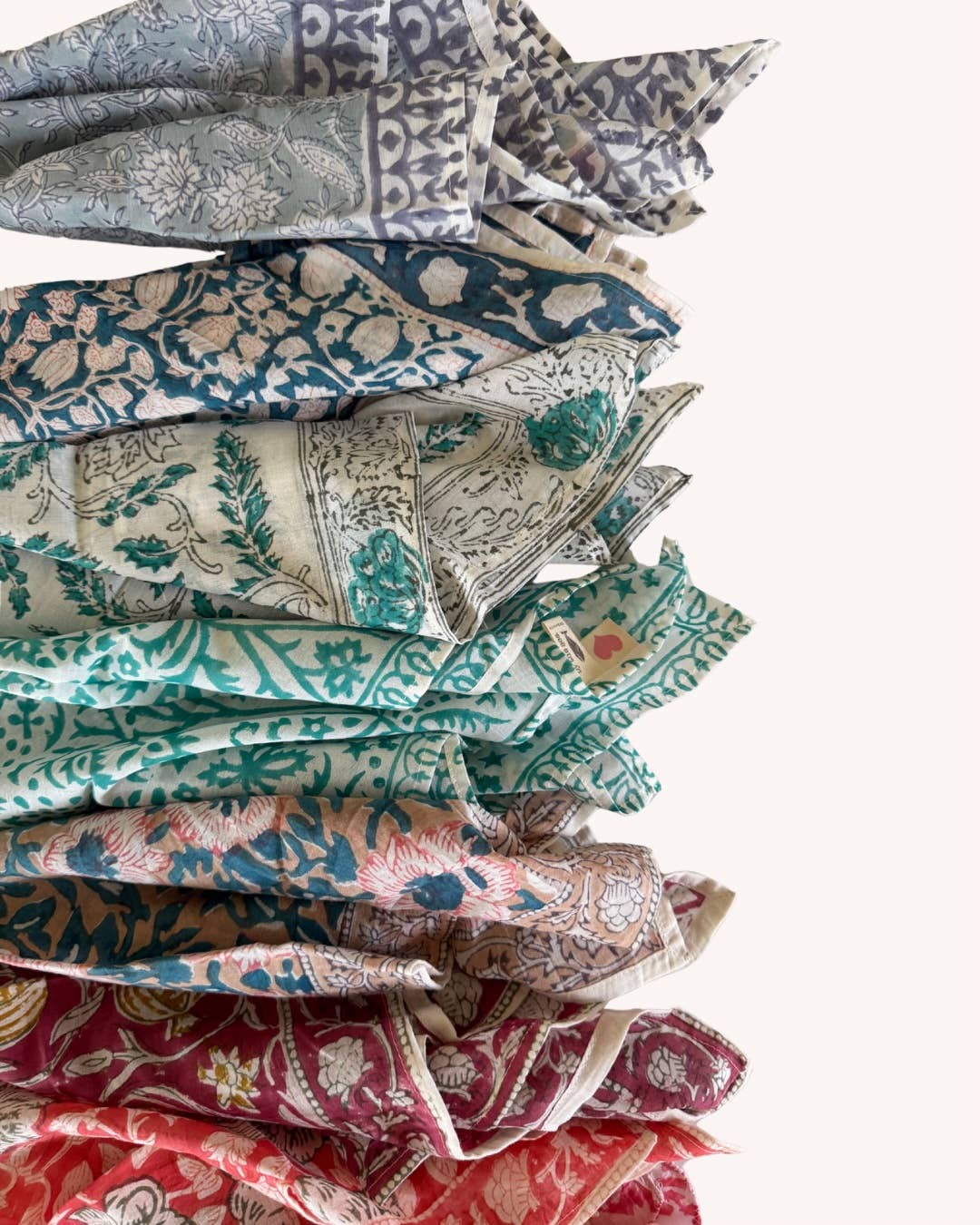 By The Sea Organics - Wholesale Bandana - Women's - BLOCK PRINT BANDANAS - CANDY COLLECTION1