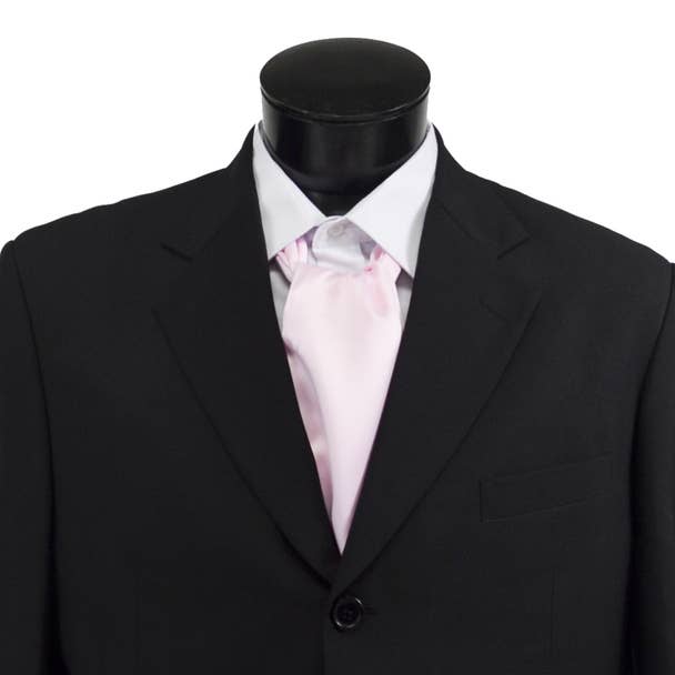 Selini New York - Wholesale Necktie – Men’s - Solid Satin Poly Ascot5