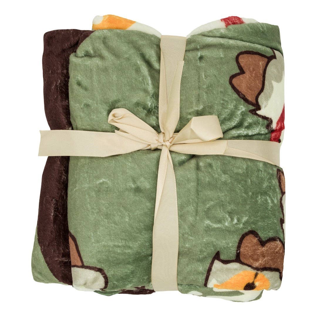 FootClothes LLC - Wholesale Throw Blanket - LIMITED Yule Goat Plush Blanket2