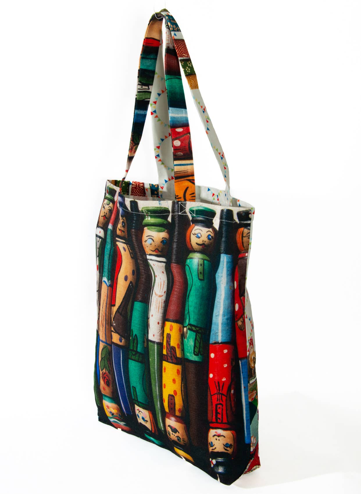Maron Bouillie - Vendita all'ingrosso Borsa tote - Donna - Borsa tote Brocante « Bonshommes e Matryoshka »2