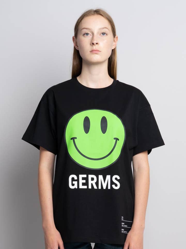 GERMS Tee - Black for wholesale by Neon Denim Brand